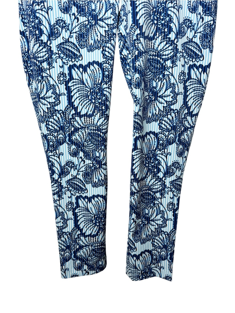 Lilly Pulitzer Luxletic Corso Pant Starlight Navy Proud as a Peacock Stripe Golf - Picture 6 of 10